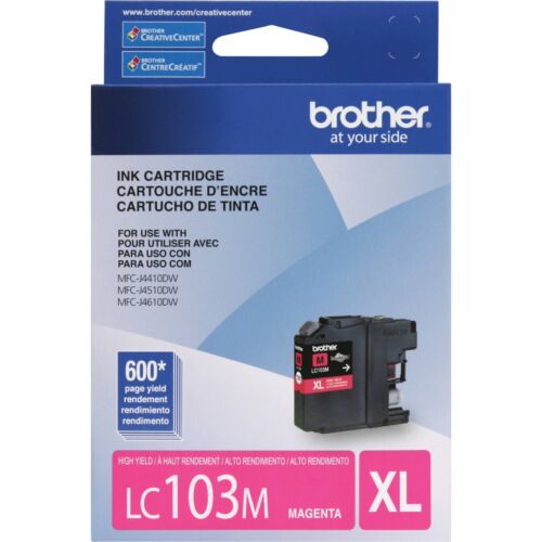 New, Pre-Owned - Brother LC103XL Magenta Ink Cartridge