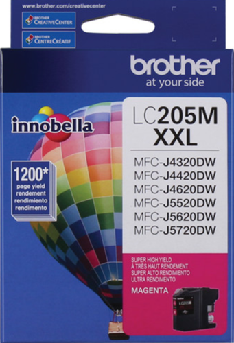 New, Pre-Owned - Brother LC205XXL Magenta Ink Cartridges