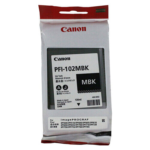 New, Pre-Owned - Canon PFI-101 130mL Matte Black Ink Cartridge