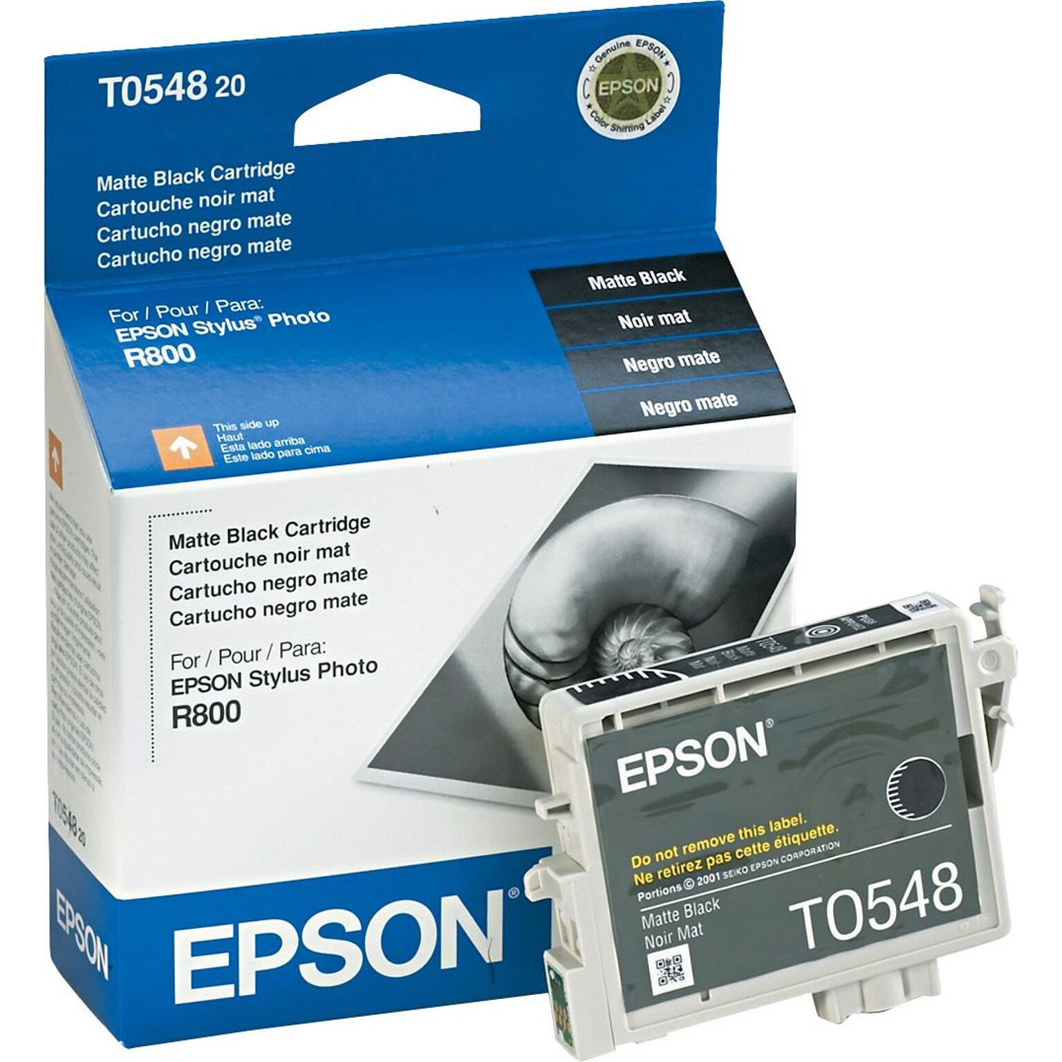 New, Pre-Owned - OEM Epson 54 (T0548) Matte Black Ink Cartridge