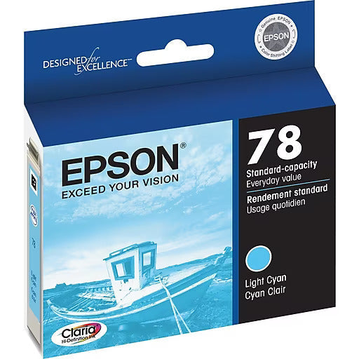 New, Pre-Owned - Epson 78 (T078520) Light Cyan Ink Cartridge