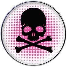 16G 1/4 Pink Black Skull Tragus Cartilage Earring