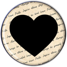 Love Letter Black Heart Tragus Cartilage Earring