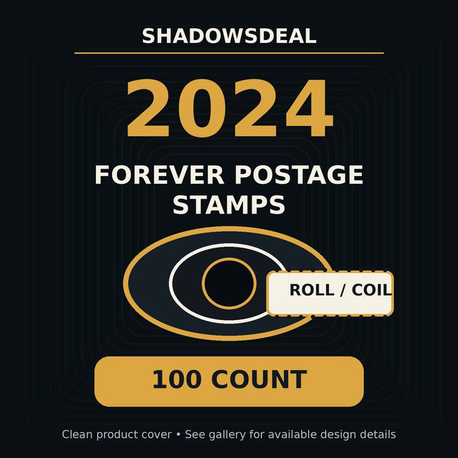 2024 Forever postage stamps roll or coil, 100 count, ShadowsDeal