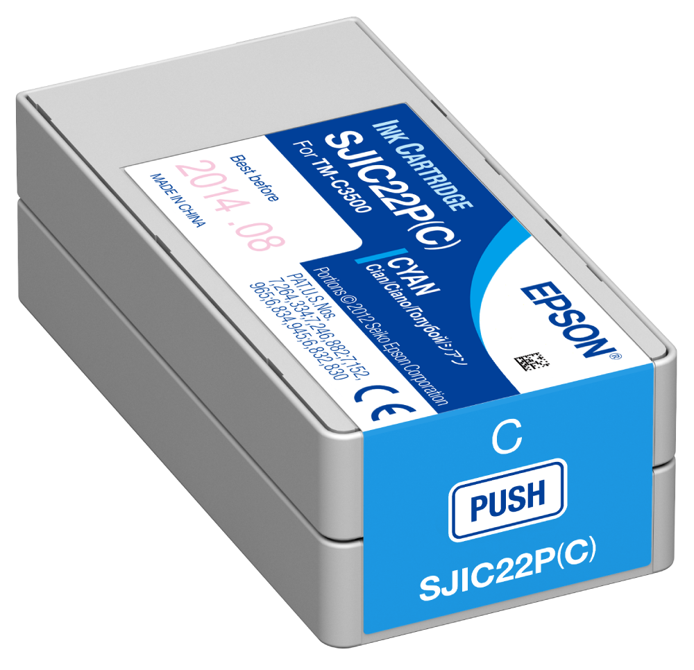 New, Pre-Owned - Epson SJIC22P Cyan Ink Cartridge