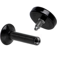 1/4 Black IP 4mm Circle Internal Thread Daith Cartilage Tragus