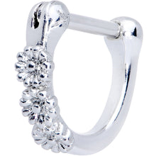 16G 1/4 Daisy Chain Flower Hinged Cartilage Clicker
