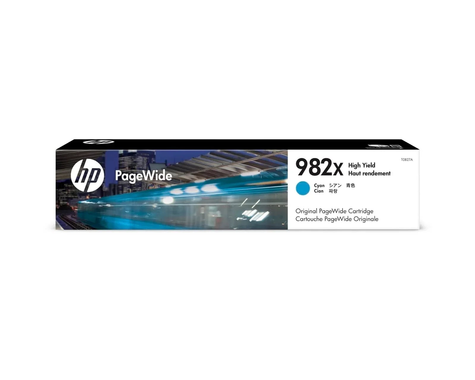 New, Pre-Owned - HP 982X High Yield Cyan PageWide Ink Cartridge, T0B27A