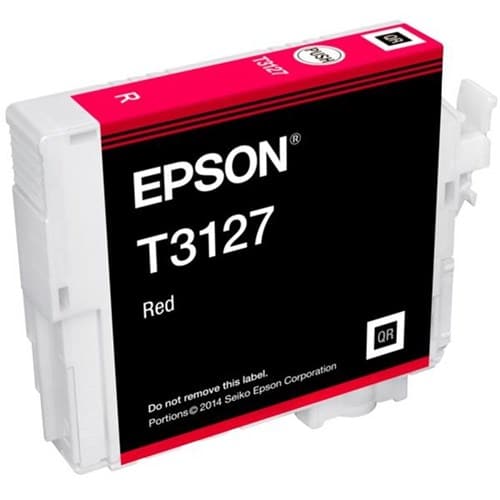 New, Pre-Owned - Epson T3127 Red UltraChrome Hi-Gloss2 Ink Cartridge, T312700
