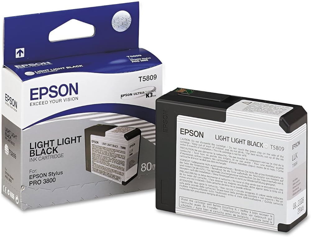 New, Pre-Owned - Epson 80ml UltraChrome K3 Light Light Black Inkjet Cartridge