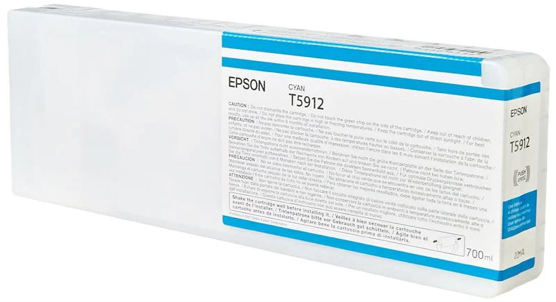 New, Pre-Owned - Epson T5912 Cyan UltraChrome K3 Ink Cartridge, T591200