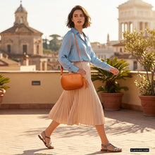 Italian Genuine Calf Leather Crossbody Bag 231302