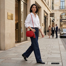 Italian Genuine Calf Leather Crossbody Bag 231302
