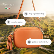 Italian Genuine Calf Leather Crossbody Bag 231302