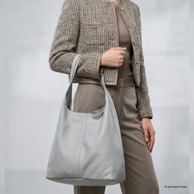 Italian Full-Grain Leather Hobo Bag | Siena