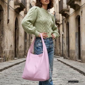 Italian Full-Grain Leather Hobo Bag | Siena