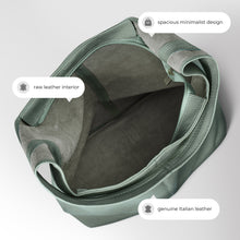 Italian Genuine Calf Leather Hobo Bag 011943