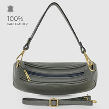 Italian Genuine Calf Leather Shoulder Bag 222024