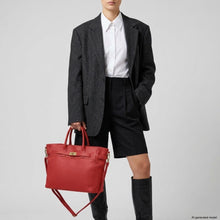 Italian Genuine Calf Leather Top-Handle Bag 233233
