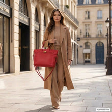 Italian Genuine Calf Leather Top-Handle Bag 233233