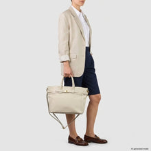 Italian Genuine Calf Leather Top-Handle Bag 233233