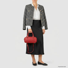 Italian Genuine Calf Leather Top-Handle Bag 252335