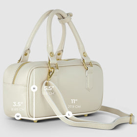 Italian Full-Grain Leather Top-Handle Bag | Venezia