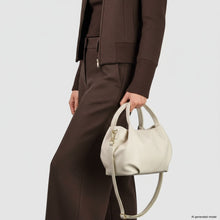 Italian Genuine Calf Leather Top-Handle Bag 322055