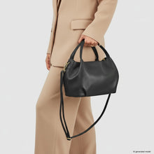 Italian Genuine Calf Leather Top-Handle Bag 322055