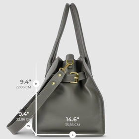 Italian Full-Grain Leather Top-Handle Bag | Asti