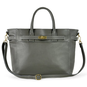 Italian Full-Grain Leather Top-Handle Bag | Cesena