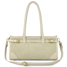 Italian Genuine Suede & Full-Grain Leather Shoulder Bag | Lodi
