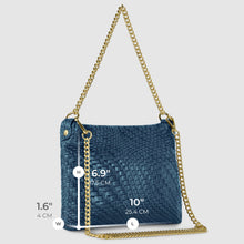 Italian Genuine Grid Suede Crossbody Bag 101315