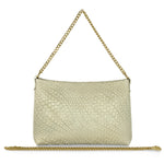 Italian Genuine Grid Suede Crossbody Bag 101315