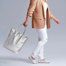 Italian Genuine Metallic Full-Grain Leather Tote Bag 201718