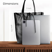 Italian Genuine Metallic Full-Grain Leather Tote Bag 201718