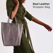 Italian Genuine Metallic Full-Grain Leather Tote Bag 201718