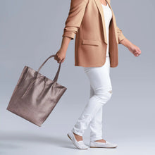 Italian Genuine Metallic Full-Grain Leather Tote Bag 201718