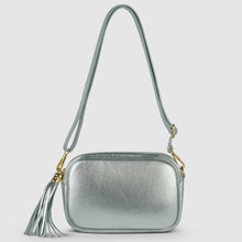 Italian Genuine Metallic Calf Leather Crossbody Bag 231302