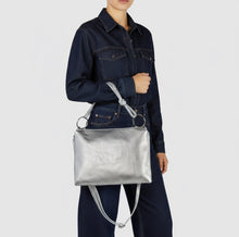 Italian Genuine Metallic Calf Leather Shoulder Bag 171551