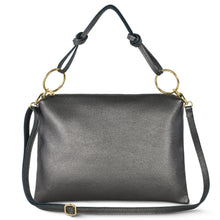 Italian Genuine Metallic Calf Leather Shoulder Bag 171551