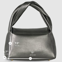 Italian Genuine Metallic Calf Leather Top-Handle Bag 262495