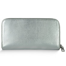 Italian Genuine Metallic Calf Leather Wallet 651088