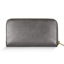 Italian Genuine Metallic Calf Leather Wallet 651088