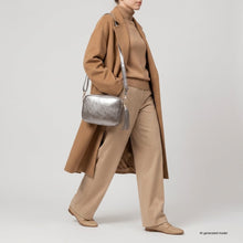 Italian Genuine Metallic Suede Crossbody Bag 231302