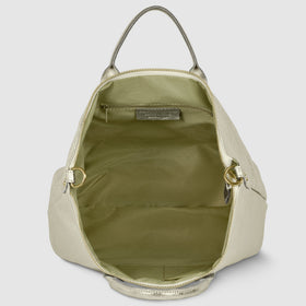 Italian Genuine Metallic Suede Top-Handle Bag | Padova