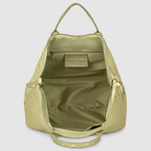 Italian Genuine Grid Metallic Suede Top-Handle Bag 112615