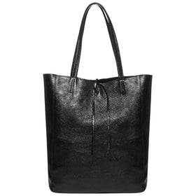 Italian Genuine Metallic Suede Tote Bag | Pisa