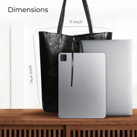 Italian Genuine Metallic Suede Tote Bag | Pisa