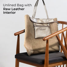 Italian Genuine Metallic Suede Tote Bag 201718